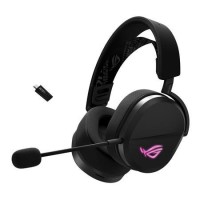 ASUS ROG Pelta Wireless Gaming Headset (BT, ROG SpeedNova 2.4GHz, USB-C, Lightweight 309g, 50mm ROG Titanium-Plated Drivers, 10mm Super-Wideband Mic, 60HR Battery, For PC, Switch, PS5)- Black