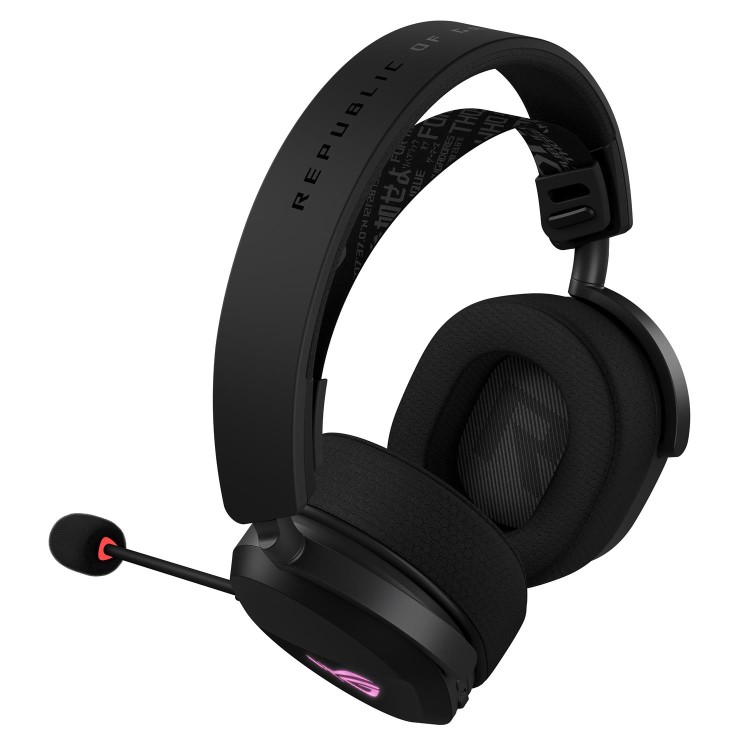 ASUS ROG Pelta Wireless Gaming Headset (BT, ROG SpeedNova 2.4GHz, USB-C, Lightweight 309g, 50mm ROG Titanium-Plated Drivers, 10mm Super-Wideband Mic, 60HR Battery, For PC, Switch, PS5)- Black