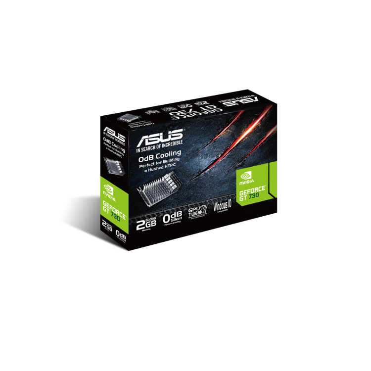 Asus NVIDIA GeForce GT 730 2GB 927MHzGDDR5 Graphics Card