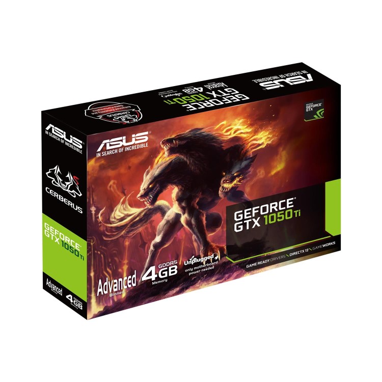 Asus Cerberus GTX 1050 Ti 4GB 1303MHz GDDR5 Graphics Card