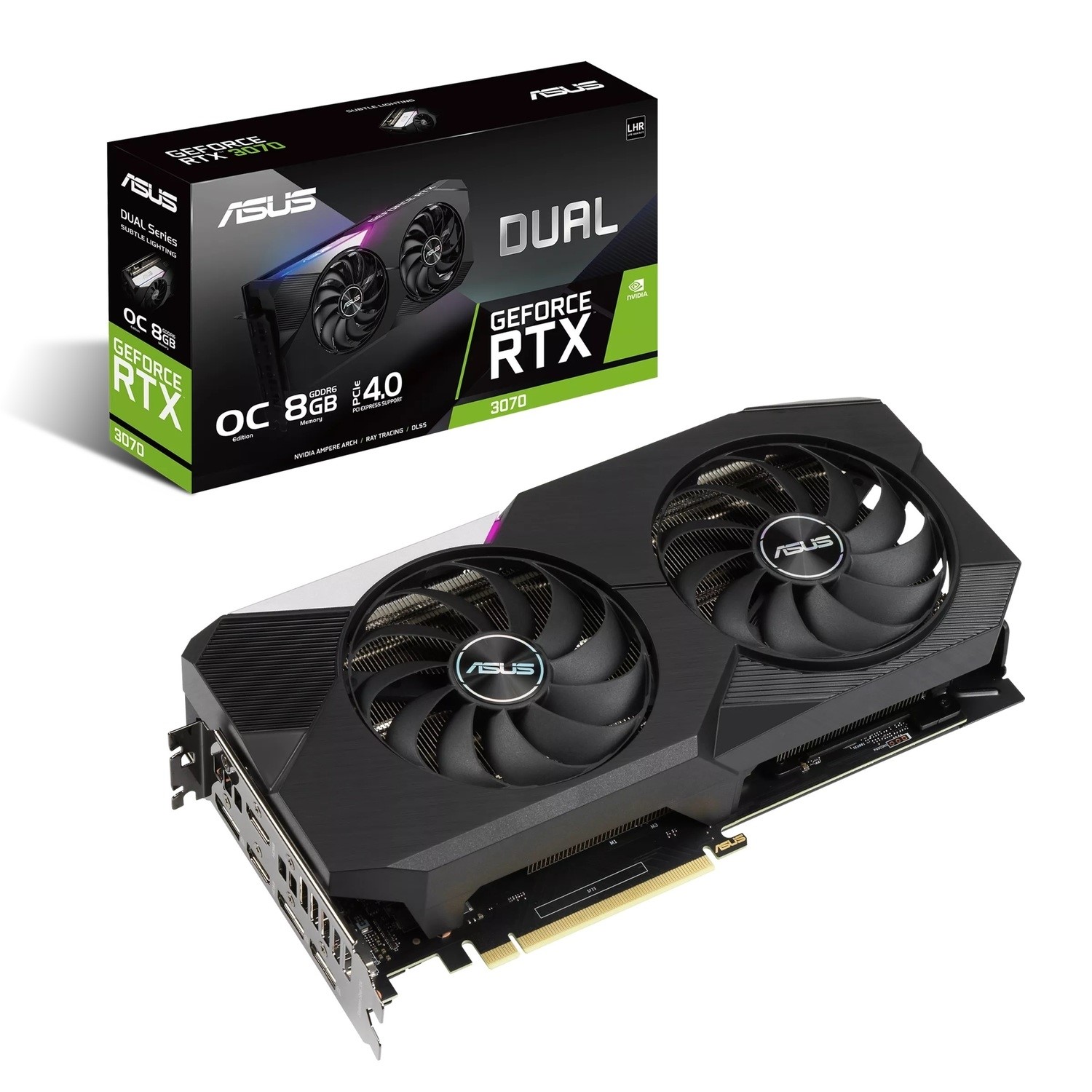 Asus NVIDIA Dual GeForce RTX 3070 V2 8GB 1800MHz GDDR6 OC Graphics