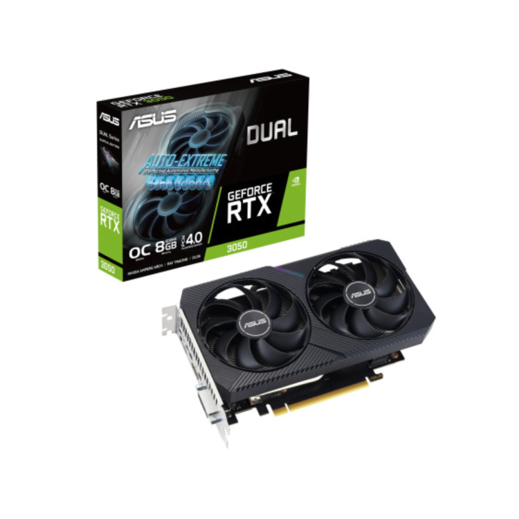 ASUS Dual GeForce RTX 3050 V2 8GB GDDR6 OC Graphics Card