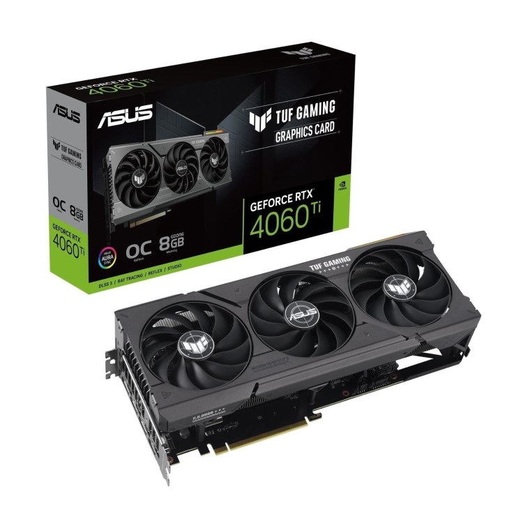 ASUS NVIDIA TUF Gaming GeForce RTX 4060 Ti 8GB 2655MHz GDDR6 Graphics Card