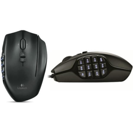 Logitech G600 MMO Gaming Mouse - Black - Laptops Direct