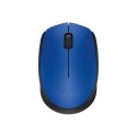 910-004640 Logitech M171 - Mouse - wireless - 2.4 GHz - USB wireless receiver - black blue