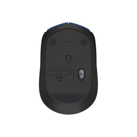 Logitech M171 - Mouse - wireless - 2.4 GHz - USB wireless receiver - black blue