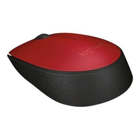 Logitech M171 Wireless Mouse in Red & Black