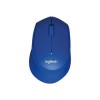 Logitech M330 SILENT PLUS - Mouse - 3 buttons - wireless - 2.4 GHz - USB wireless receiver - blue