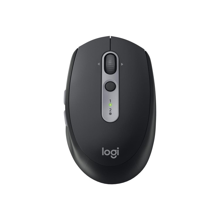 Logitech M590 Silent - Mouse - optical - 7 buttons - wireless - Bluetooth 2.4 GHz - USB wireless receiver - graphite tonal