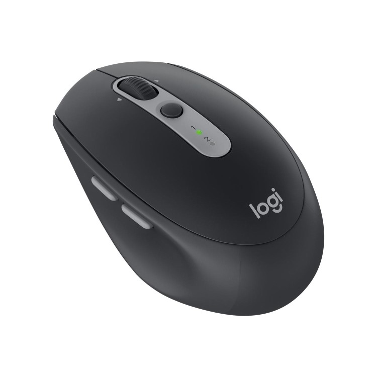 Logitech M590 Silent - Mouse - optical - 7 buttons - wireless - Bluetooth 2.4 GHz - USB wireless receiver - graphite tonal