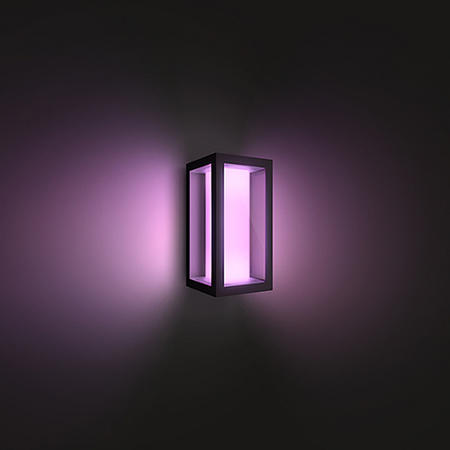GRADE A3 - Philips Hue Outdoor Impress Wall Lantern Black - Slim