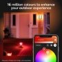 GRADE A3 - Philips Hue Outdoor Impress Wall Lantern Black - Slim