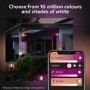 GRADE A3 - Philips Hue Outdoor Impress Wall Lantern Black - Slim