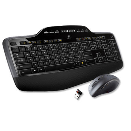 Logitech MK710 Wireless Desktop Keyboard and Mouse in Black 