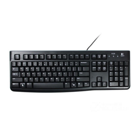 Logitech K120 Wired USB Keyboard in Black