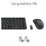 Logitech MK220 Wireless Keyboard and Mouse Combo Black