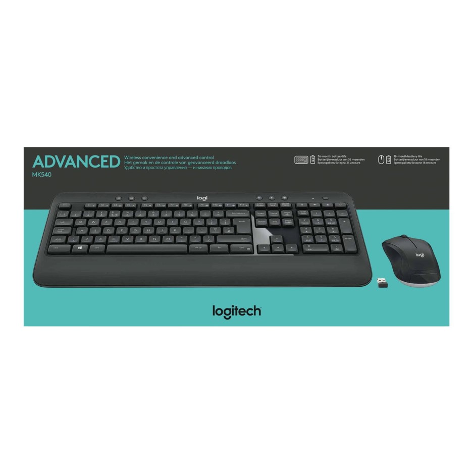 Logitech MK540 ADVANCED Wireless Keyboard and Mouse Set - Laptops Direct