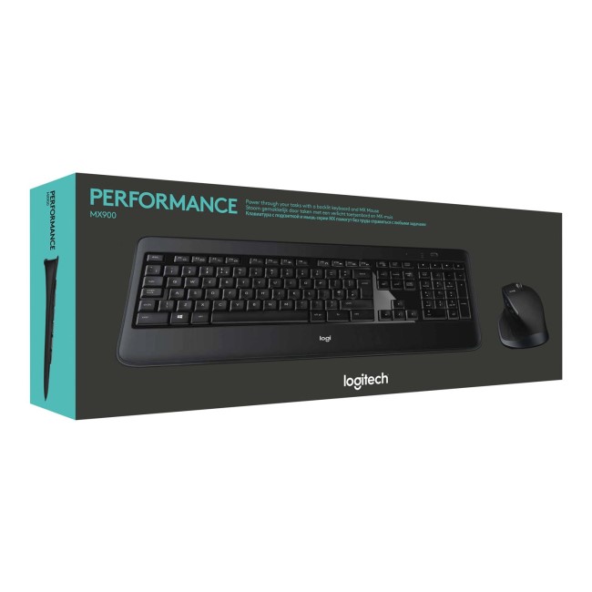 Logitech MX900 Performance - Keyboard and mouse set - wireless - Bluetooth 4.0 - UK International