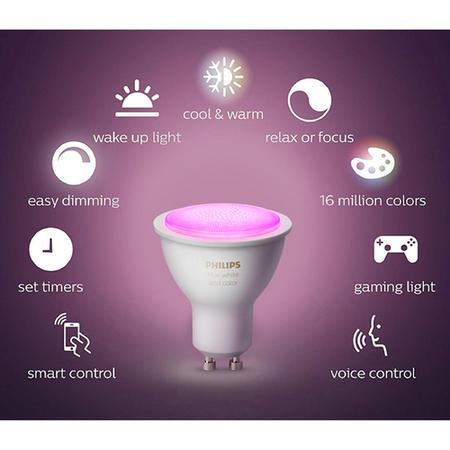 Philips Hue White and Colour Ambiance GU10 Triple Pack