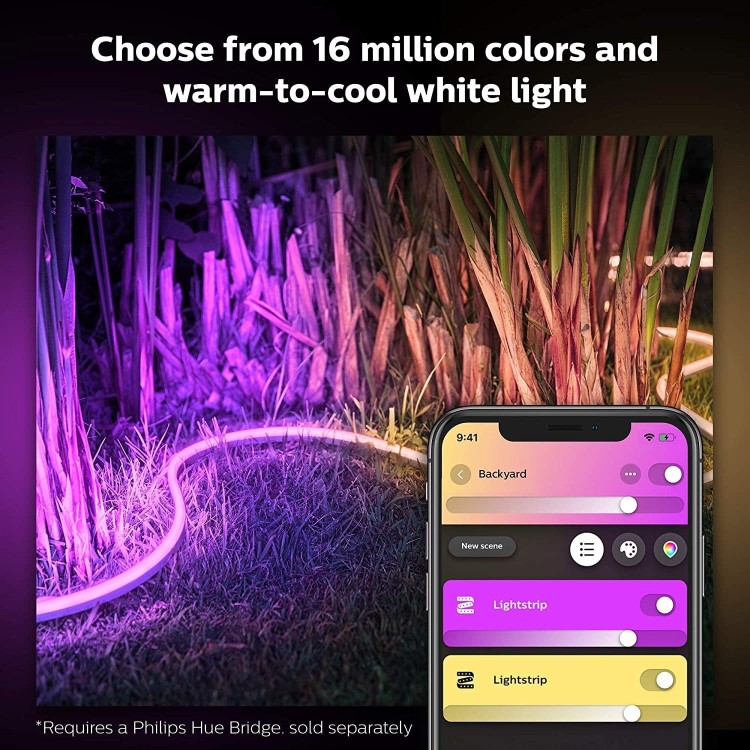 Philips Hue Outdoor Lightstrip Bluetooth 2M - works with iOS & Android