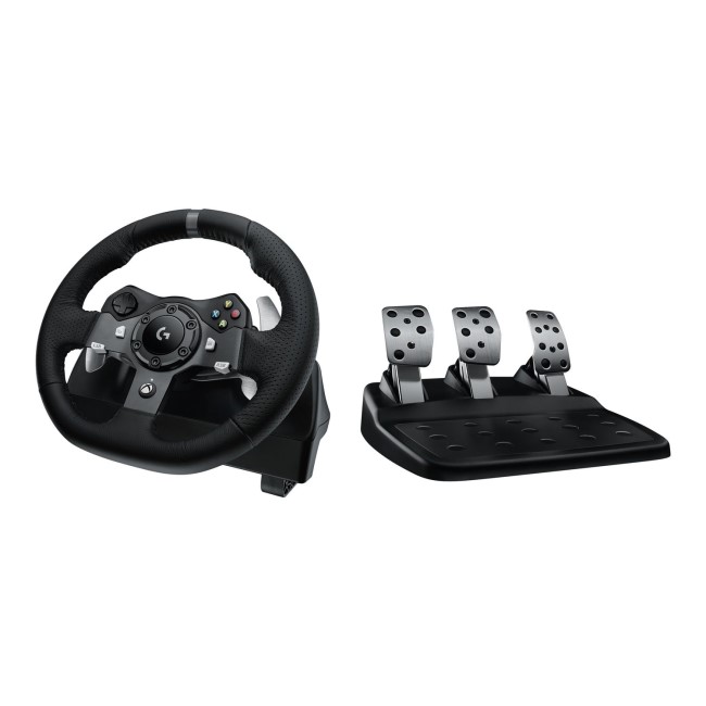 Logitech Driving Force G920 Xbox One & PC Racing Wheel & Pedals - Black