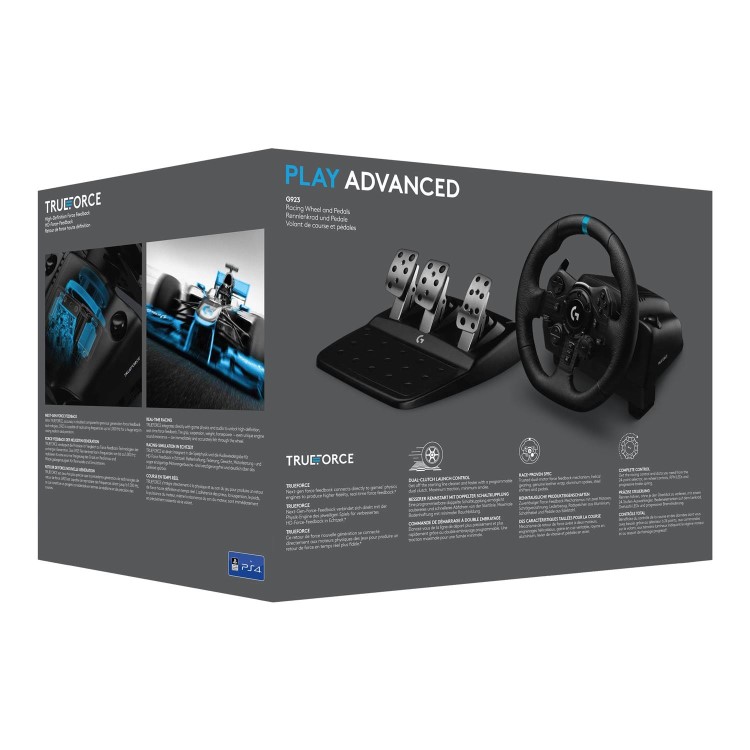 Logitech G923 Racing Wheel and Pedals for PS4 And PC