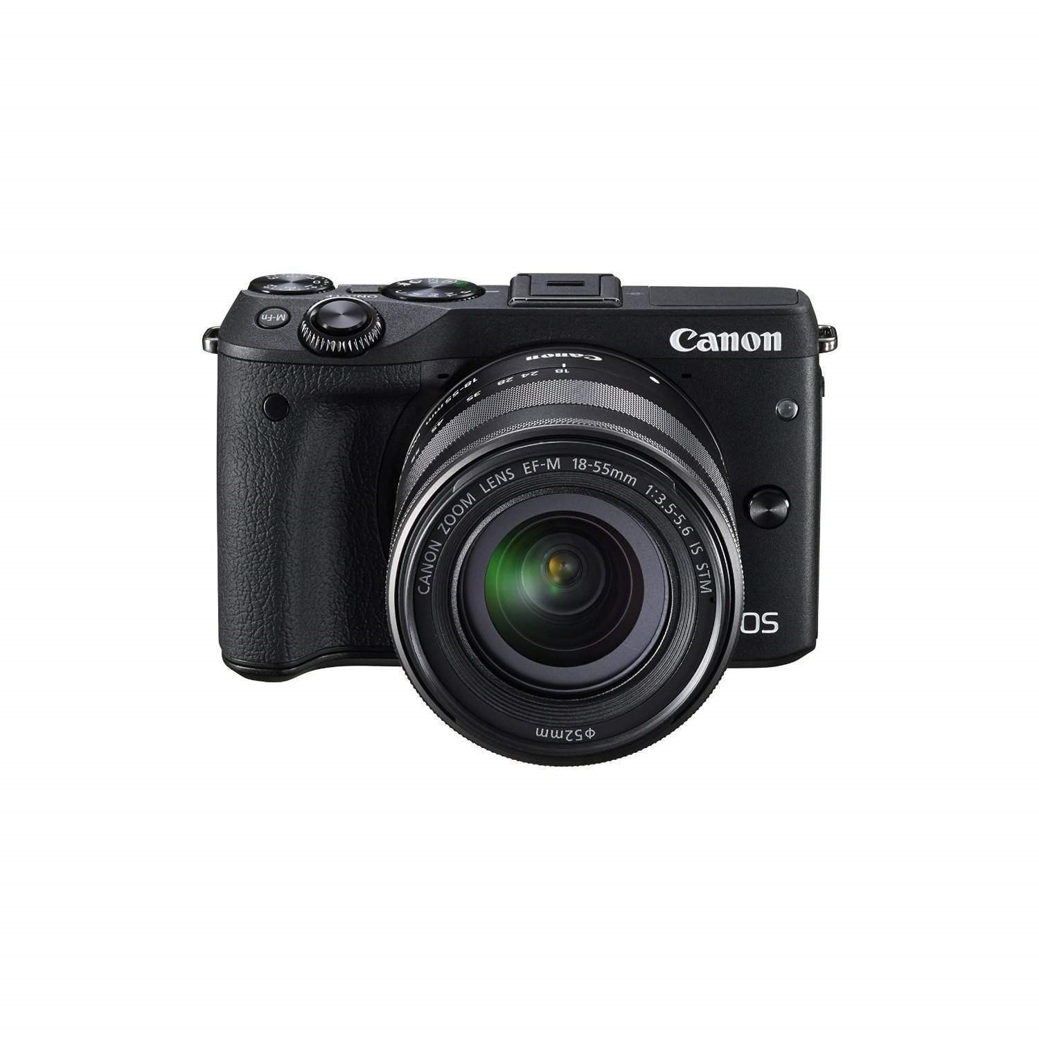 Canon EOS M3 Black CSC Camera + EF-M 18-55mm Lens - Laptops Direct