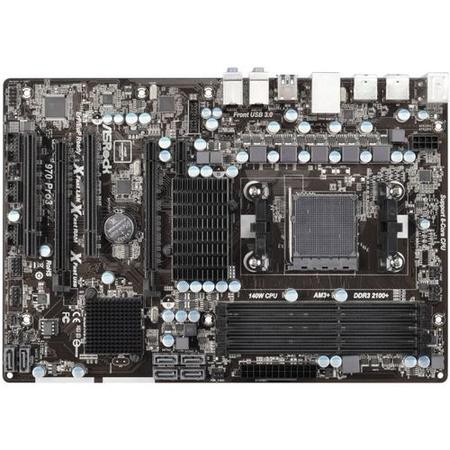 Asrock 970 PRO3 R2.0, AMD 970, AM3+, ATX, 4 DDR3, CrossFire, RAID, 140W CPU Support