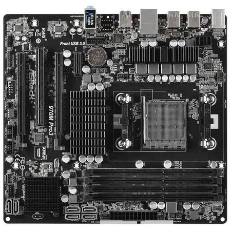 Asrock 970M PRO3 AMD 970 AM3+ Micro ATX DDR3 CrossFire RAID 140W CPU Support