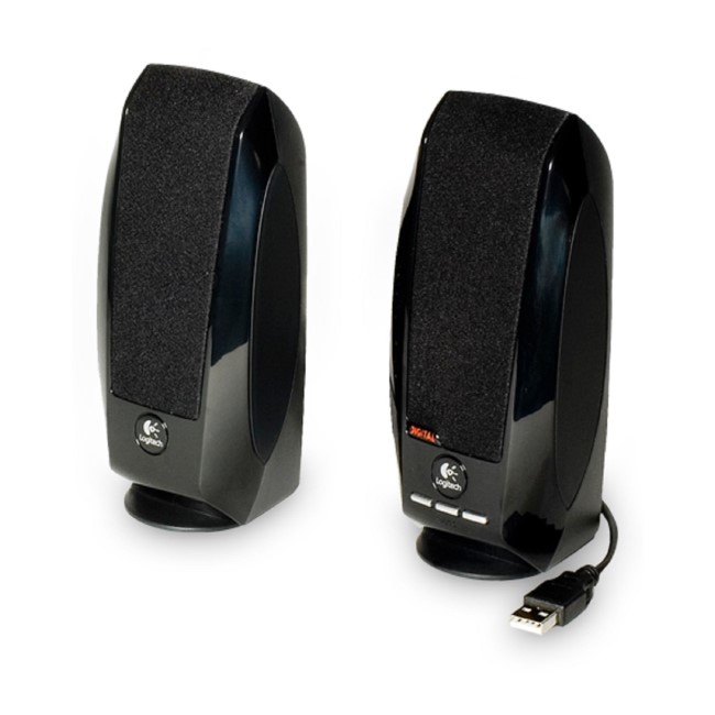 Logitech S150 Digital USB Portable USB Speakers in Black