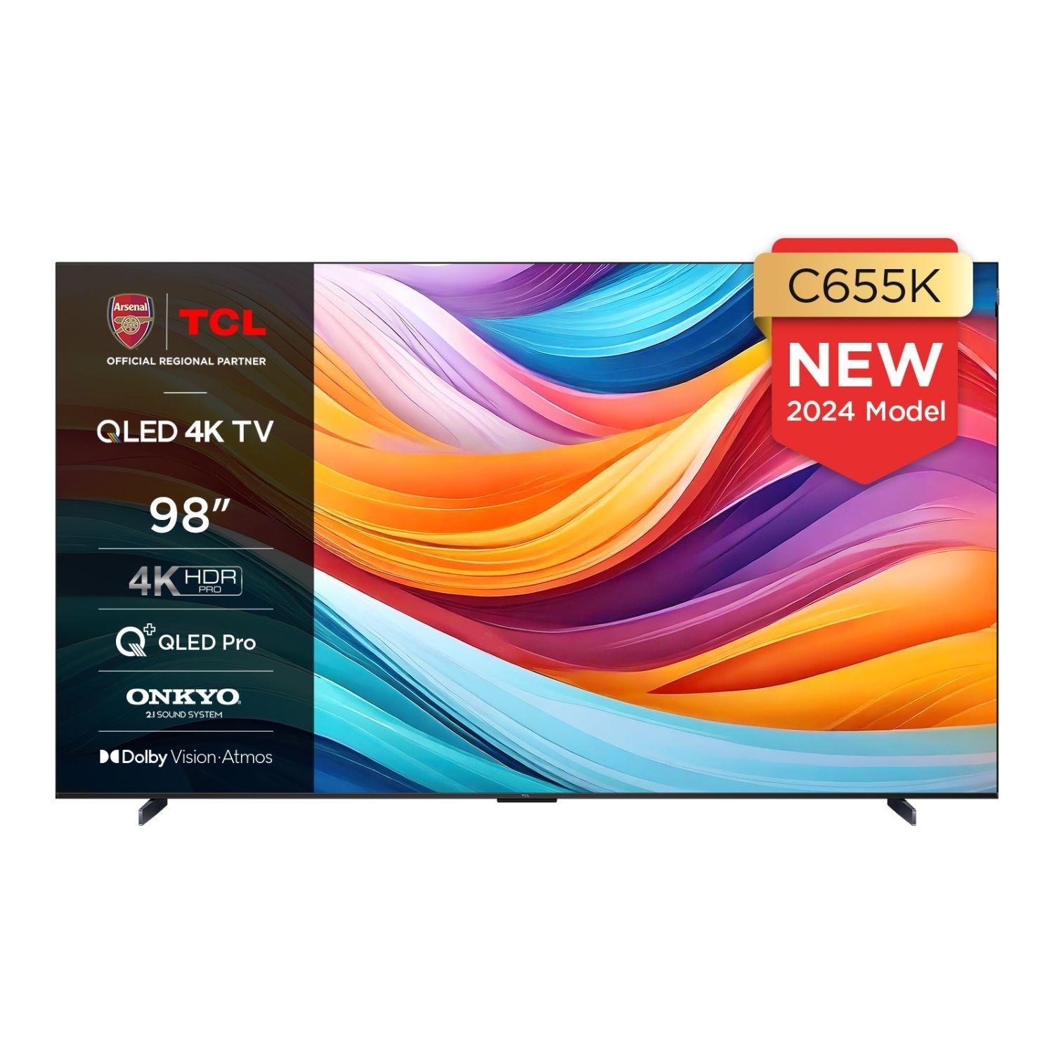 TCL 98C655K 98 inch 4K Ultra HD QLED PRO Smart TV