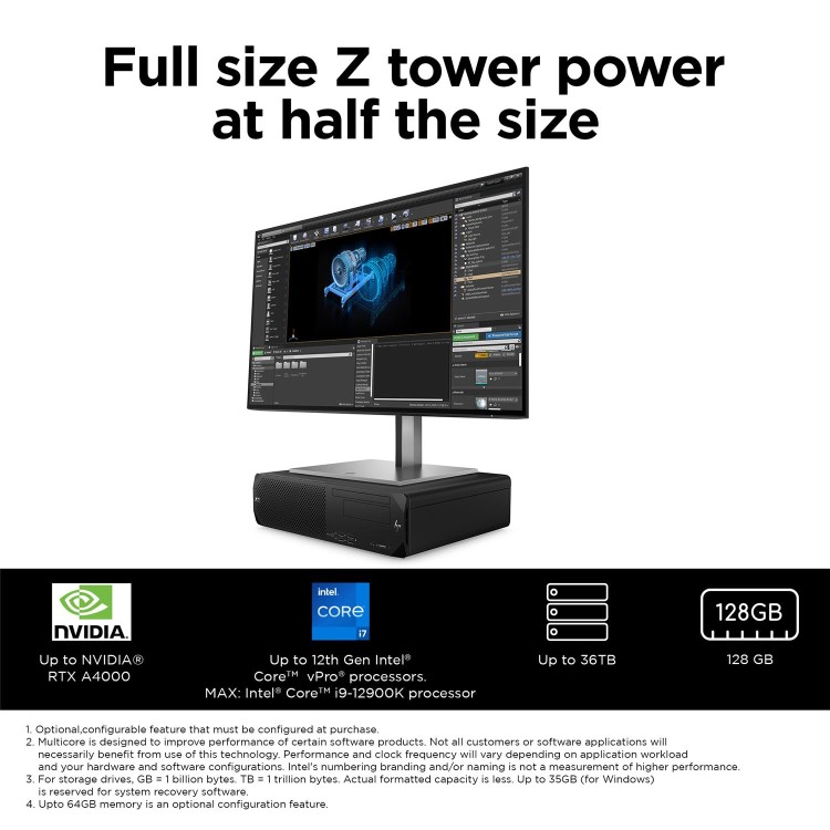 Hewlett Packard Z2 SFF BASE UNIT G9 FHFL GFX