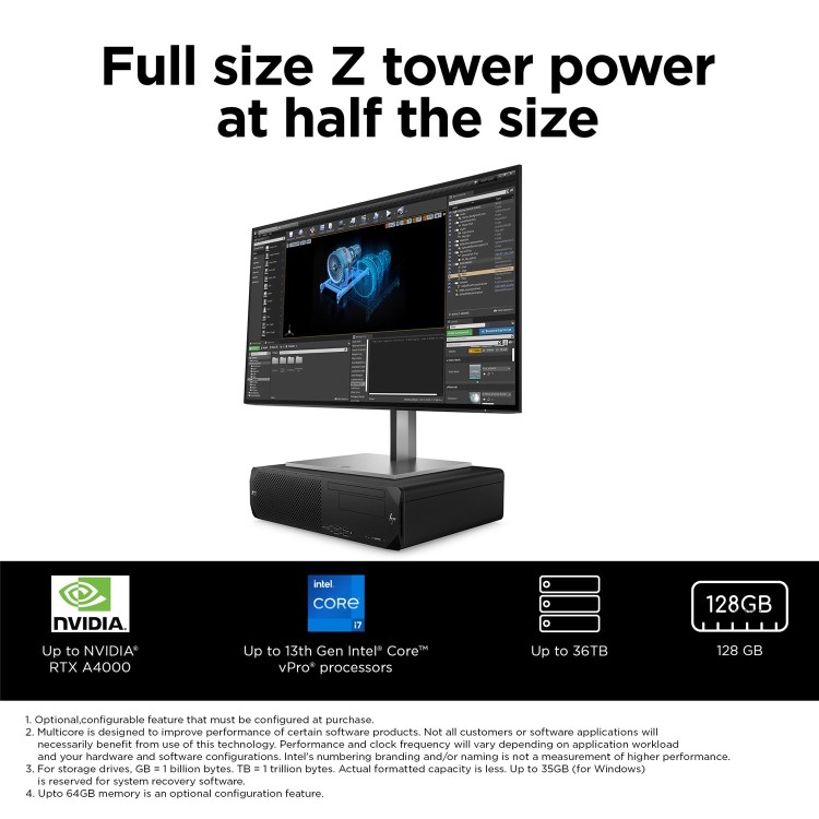 Hewlett Packard Z2 SFF BASE UNIT G9 FHFL GFX