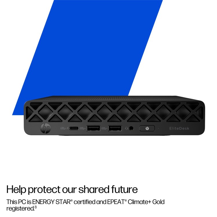 HP EliteDesk 8 G1i AI Intel Core Ultra 7 265T 16GB RAM 512GB SSD Windows 11 Pro Mini PC