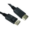 99DP-003LOCK OEM 3 Meter M to M DisplayPort Cable with Locking 20 Pin Connector Black