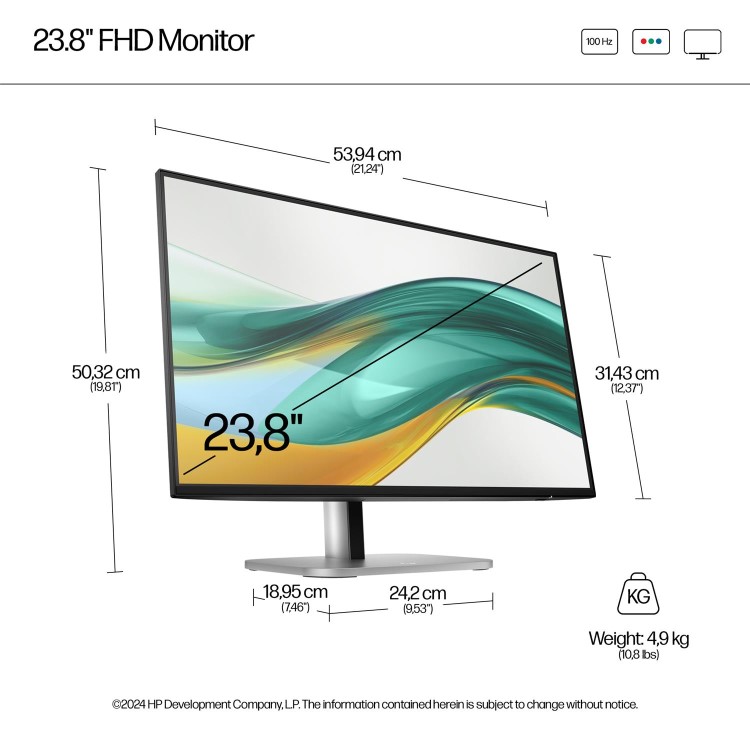 HP Series 5 Pro 524pf 24" IPS Full HD 100Hz No Stand Monitor