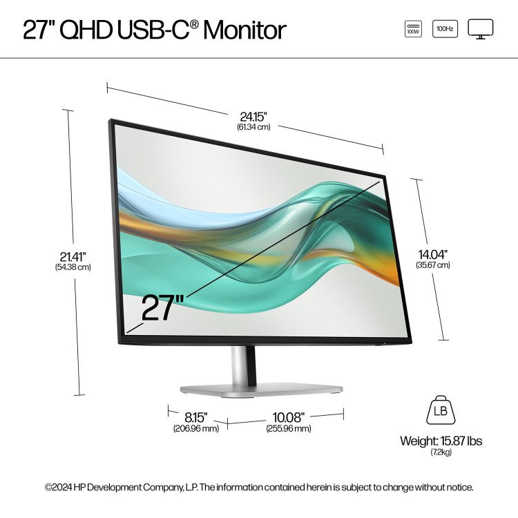 HP Series 5 Pro 527pu 27" IPS QHD 100Hz USB-C Monitor