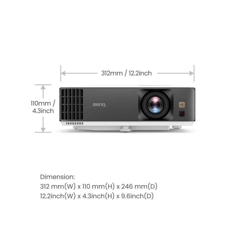 BenQ TK700 4K HDR Short Throw Console Gaming DLP Projector