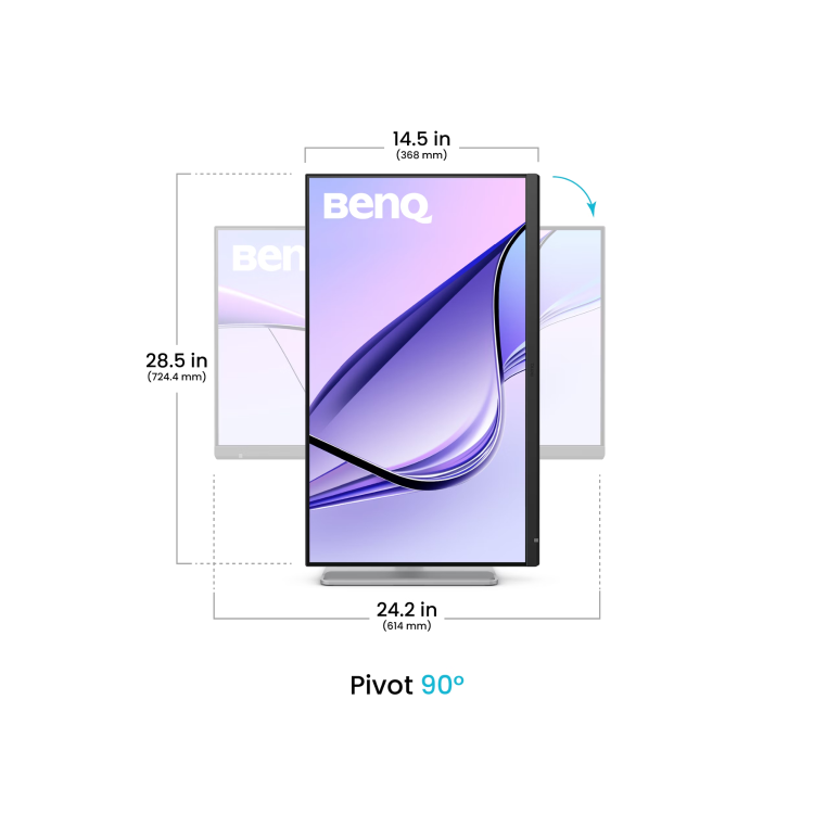 BenQ MA270S 27" IPS 5K USB-C KVM Thunderbolt 4 Height-Adjustable Monitor for MacBook