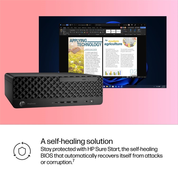 HP ProDesk 4 G1i AI SFF Intel Core Ultra 235 16GB RAM 512GB SSD Windows 11 Pro Desktop PC