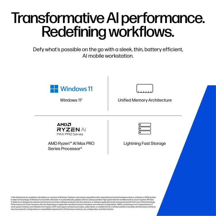 ZBook Ultra 14 inch G1a Mobile Workstation PC  - Data Science, 14", Windows 11 Pro, AMD Ryzen™ AI Max PRO, 32GB RAM, 1TB SSD, WUXGA
