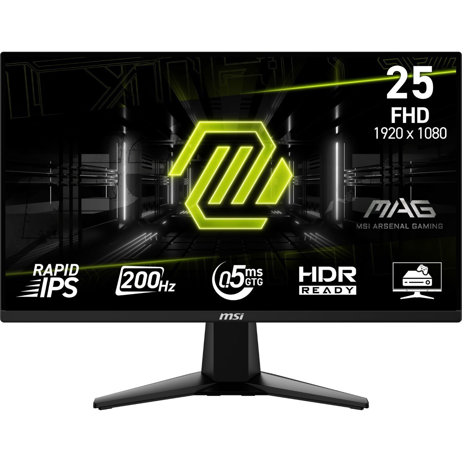 MSI MAG 255F E20 24 IPS Full HD 200Hz 0.5ms Gaming Monitor