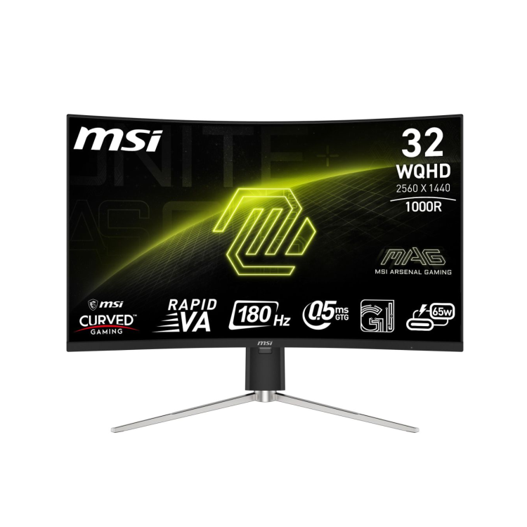 MSI MAG 325CQRF QD E2 32" WQHD VA 180Hz 0.5ms Curved Gaming Monitor