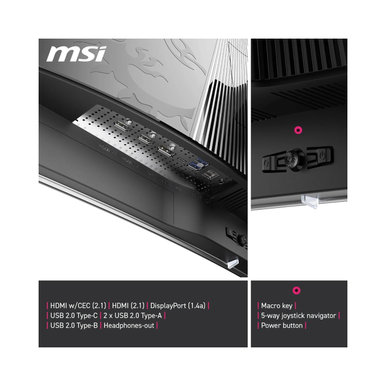 MSI MPG 321CURX 32" QD-OLED 4K UHD 240Hz 0.03ms Curved Gaming Monitor