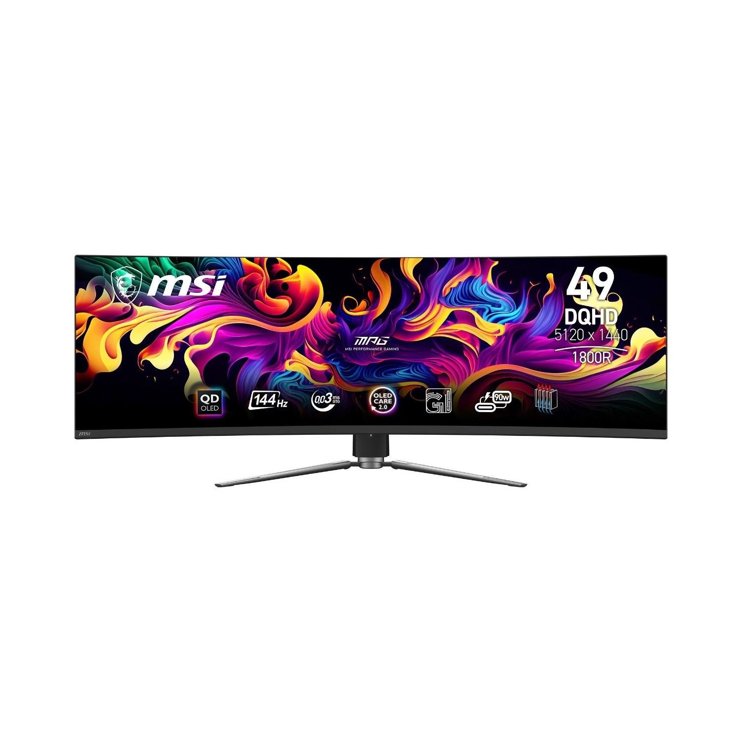 MPG 491CQP QD OLED 49 DQHD 144Hz 0.03ms Curved Gaming Monitor