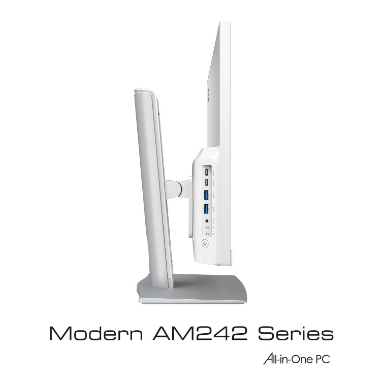 MSI Modern AM242TP Core i7-1165G7 16GB 512GB SSD Windows 11 Pro All-In-One PC - White