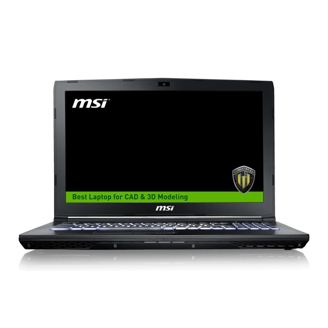 MSI WE62 7RJ Core i7-7700HQ 16GB 1TB + 256GB SSD Quadro M2200 15.6 Inch Windows 10 Professional Gaming Laptop