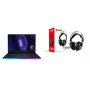 MSI GE76 Raider 10UH-042UK Core i9-10980HK 32GB 1TB SSD 17.3 Inch UHD GeForce RTX 3080 Windows 10 Pro Gaming Laptop + MSI Gaming Headset