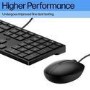 HP 320MK Full Size Wired Desktop Keyboard and Mouse Combo