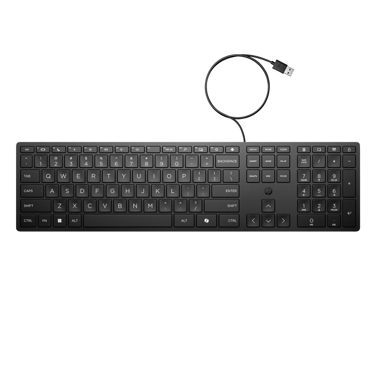 HP Desktop 320K Full Size Wired Membrane Keyboard